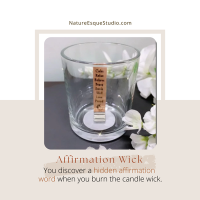 Evening Wind Down & Relaxation Scented Affirmation Candle Bundle Nature-Esque