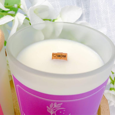 For Mom Special Edition - Sweet Midnight Blossom Scented Affirmation Candle Nature-Esque