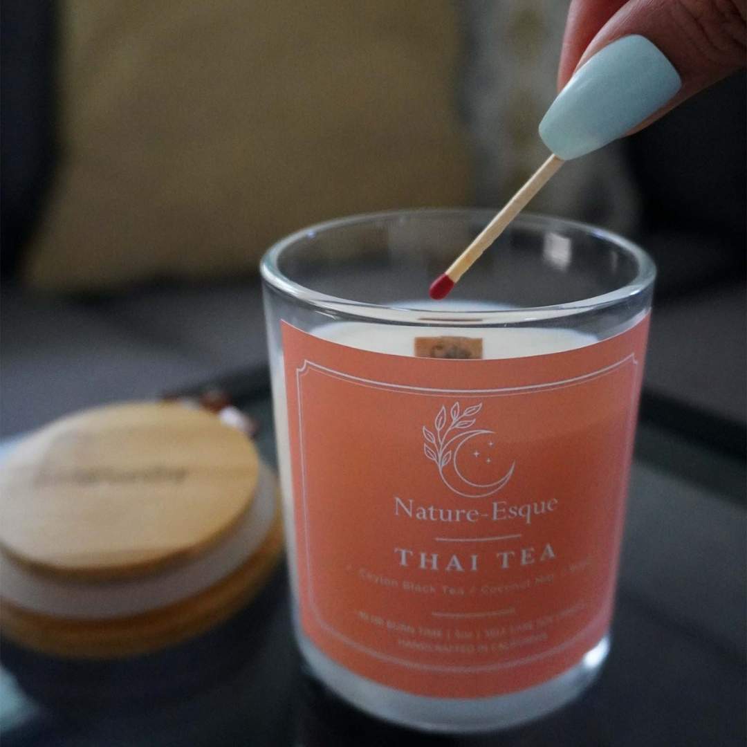 Thai Tea | SWEET MILKY TEA Scented Affirmation Candle Nature-Esque