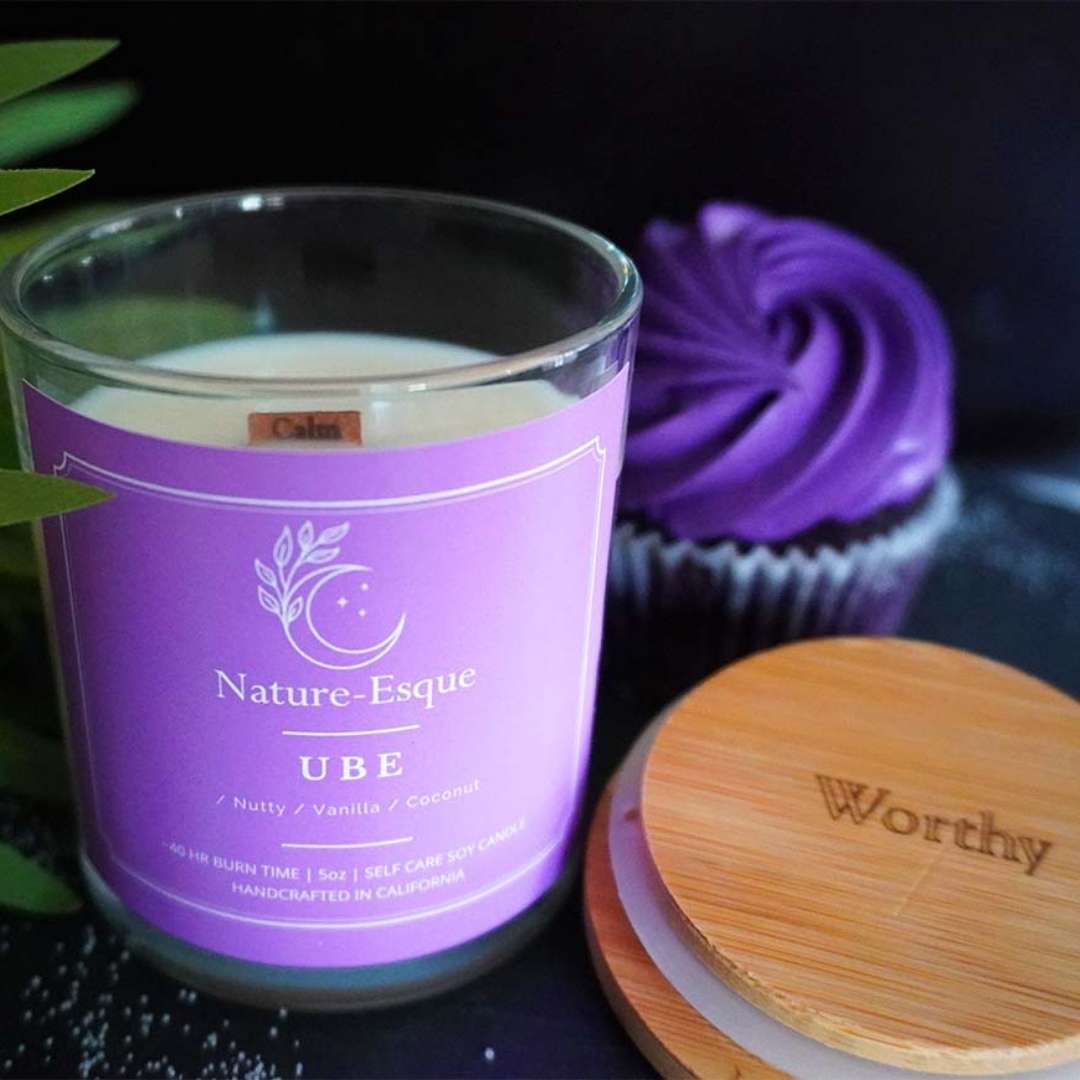 Ube | LUXURIOUS PURPLE Scented Affirmation Candle Nature-Esque