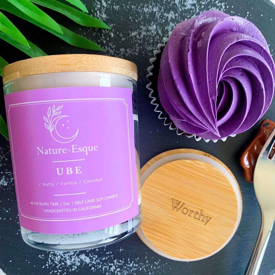 Ube | LUXURIOUS PURPLE Scented Affirmation Candle Nature-Esque