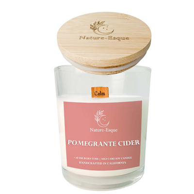 Pomegranate Cider | EMPOWERING Scented Affirmation Candle Nature-Esque